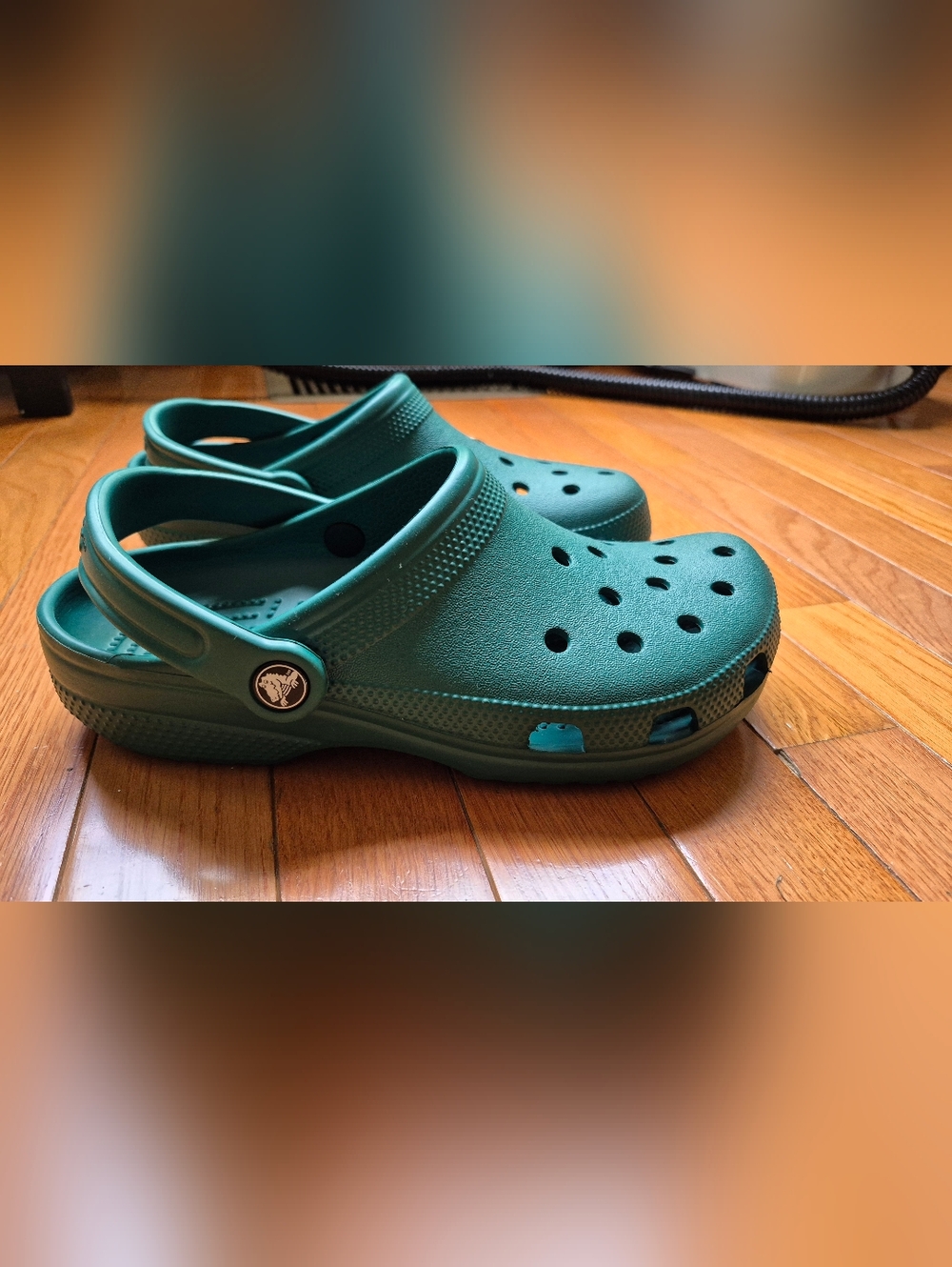 Emerald Green Crocs - Nearly New! - Picture 3 of 7